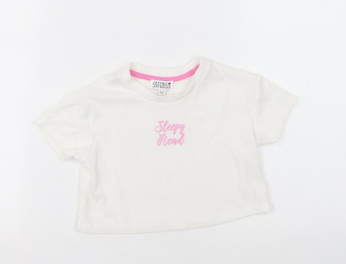 Jeff girls white cotton - &,