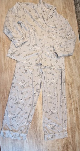 Grey fox pyjamas ladies size - grey,