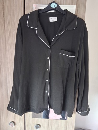 Jeff black satin pyjama - black,